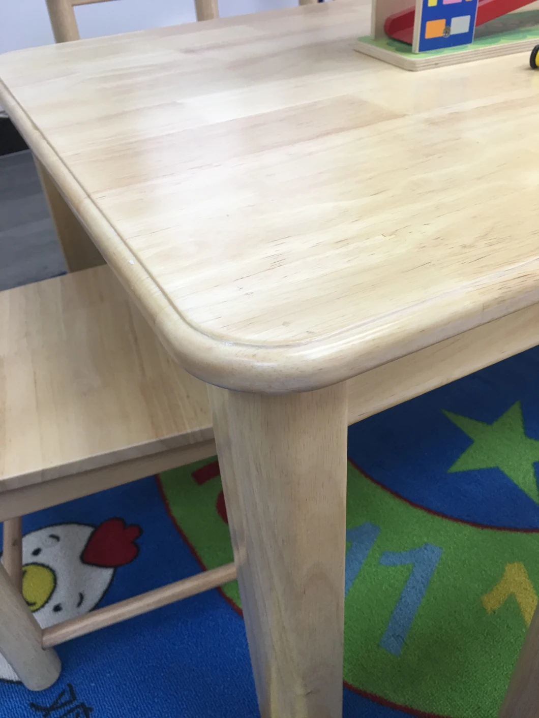 School Furniture Kids Table, Kindergarten Classroom Table, Preschool Children Rectangle Wooden Study Table